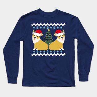 Cute Christmas Corgi Santa Long Sleeve T-Shirt